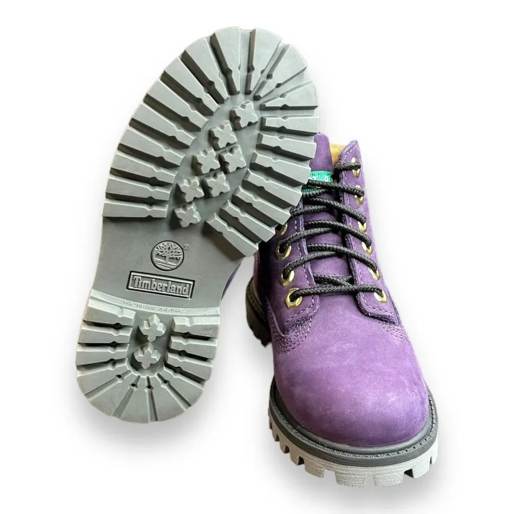 Timberland x NBA LA Lakers PSB Boys 6-Inch Waterproof Dark Purple‎ Boots Size 9C